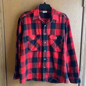 Vintage Winston Buffalo Plaid Flannel Shirt